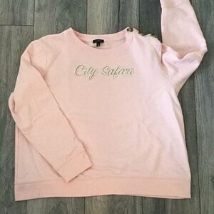 City Safari Pink Sweatshirt Talbots
Petite XL